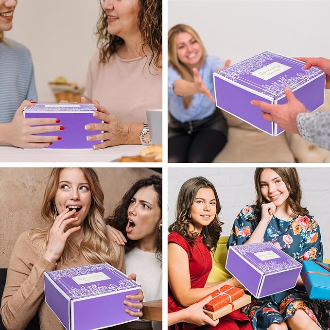 Birthday Gifts for Women,Gifts for Her Purple Gifts Basket for Women Happy Birthday Lavender Relaxing Gift Set Self Care Package Unique Female Gift Ideas Birthday Presents Female Friendship Gifts