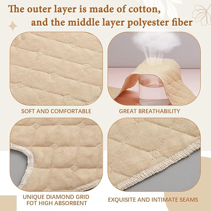 Cotton Tummy Liners and Bra Liners Set for Sweat Rash Skin Folds Plus Size Women Sweating Supplies