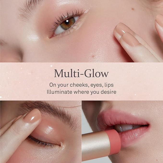 hince True Dimension Radiance Balm 10g - Natural Shimmer Glow Face Highlighter Stick Glow Balm Korean Blush Transparent Color Skin Tone Slim Fitting Texture, Multi Makeup Stick (1, TENDER ROOM, TP003)