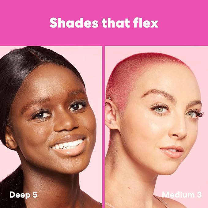 Beautyblender 12-Hour Always on Radiant Skin Tint, Breathable Serum Foundation Stays Put for All Day Long Wear, Infused with Hyaluronic Acid & Niacinamide, Tan 3