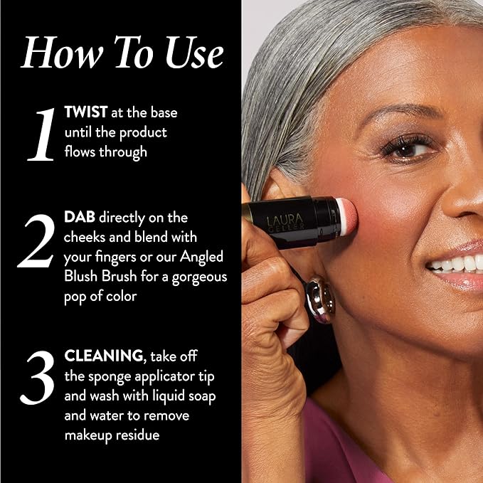 LAURA GELLER NEW YORK Serum Blush Tint, Lightweight Liquid Blush for Cheeks, Weightless Watercolor Sheer Finish, True Tawny