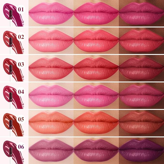 Lip Stain - Lip Stain Peel Off Long-Lasting with Matte Finish Waterproof & Transfer-Proof, Lip Liner Moisturizing & Nourishing Non-Stick Cup Highly Pigmented Color Lip Tint (02 Pink)