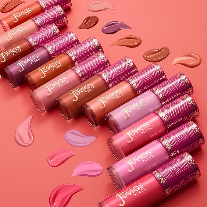 Juvia's Place Blushed Liquid Blush LilyLove - Dewy Tint Cheeks Makeup Glow Pigment Effortless Beauty Long Lasting Cosmetics Soft Creamy Natural Buildable All Skin Color Light Flawless Finish Blend