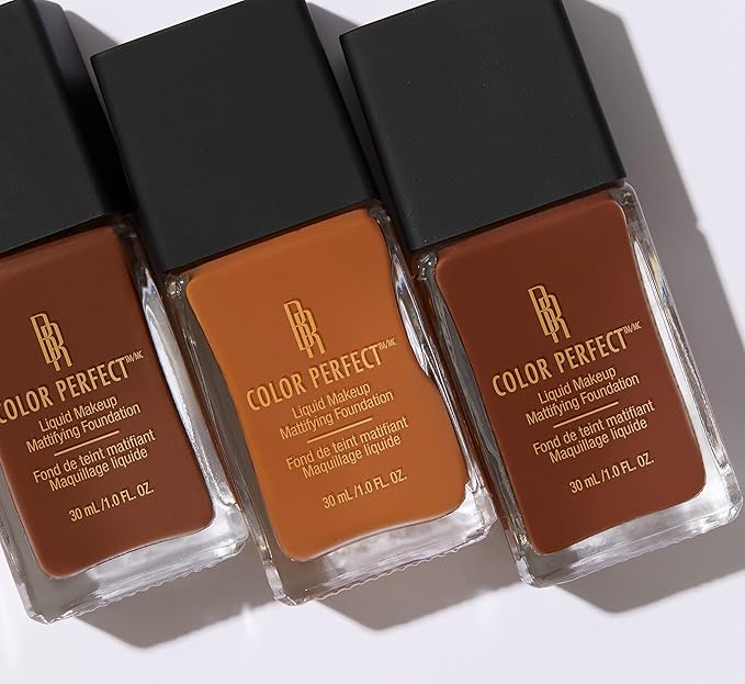 Black Radiance Color Perfect Liquid Full Coverage Foundation Makeup, Rum Spice, 1 Ounce