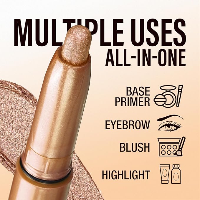 LANGMANNI Eyeshadow Stick, 6 PCS Waterproof Multi-Color Eyeshadow Pen Set, Creamy Long-Lasting Eye Makeup Kit, Natural & Shimmer Shades Contour Stick, Perfect Gifts For Women (#E)