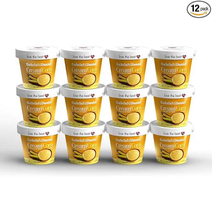 Gabriel & Daniel Gluten Free Instant Cream of Corn – Non-GMO, Pure and Wholesome Hot Cereal – Smooth & Creamy Texture with Vanilla – Microwave Cup for a Nourishing and Easy Breakfast To Go (Pack of 12)
