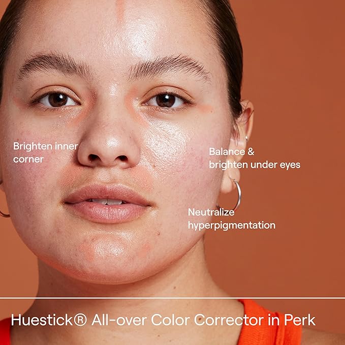 Live Tinted Huestick: All-over Color Corrector Multistick for Brighter, Balanced Skin, Works on Lips, Cheeks, And Eyes, Vitamins C+E Soothes, Heals & Nourishes Damaged Skin - Perk 3g / 0.1oz