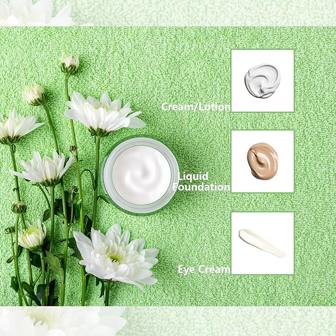 Lil Ray 1 oz Round Green Glass Jar with Inner Liners and Gold Lid (12pcs)