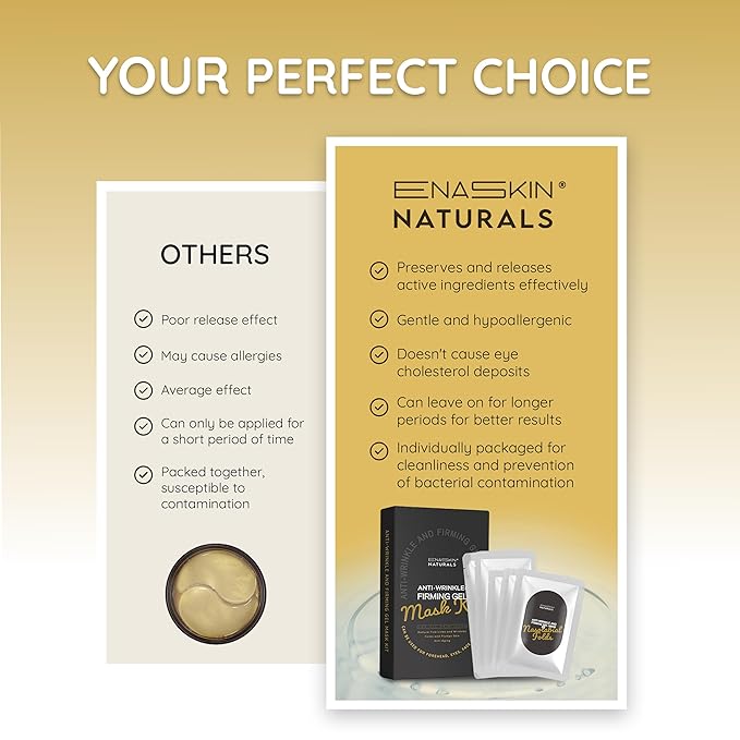 Enaskin Naturals 5 in 1 Anti Wrinkle Face Patches Anti Wrinkle Gel Face Masks (5 in 1 Pack)