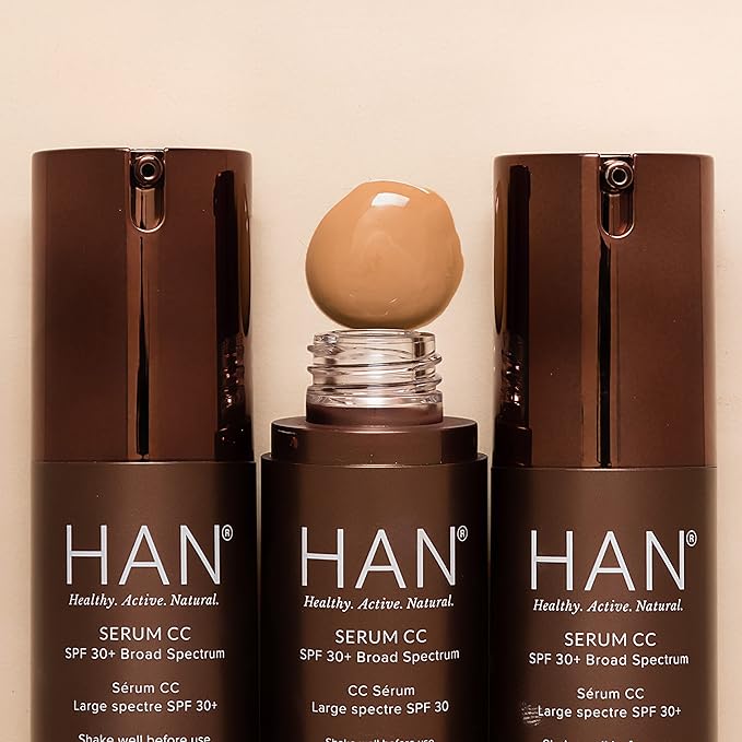HAN Skincare Cosmetics Serum CC with SPF 30 I Vegan I Cruelty-Free I Waterless (Shade 1)