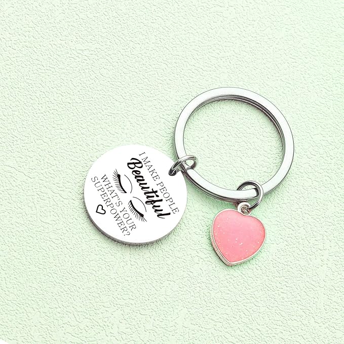 Lashes Keychain Lashes Girl Gift Eyelashes Artist Keychain Beautician Gift Makeup Lover Gift
