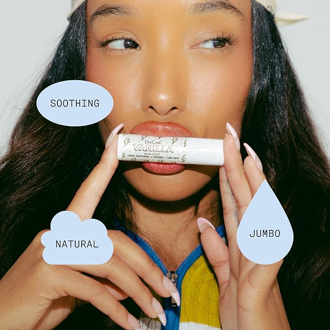 DedCool Lip Balm Stick (Guava) Jumbo, Vegan, Flavored, Coconut Oil Lip Balm, Long Lasting, Moisturization, Hydrates Dry & Chapped Lips, Vegan, Natural, Clean, Non-Toxic, Fragrance For All