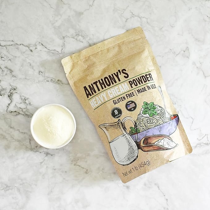 Anthony's Heavy Cream Powder, 1 lb, Gluten Free, Non-GMO, Keto Friendly, Product of USA