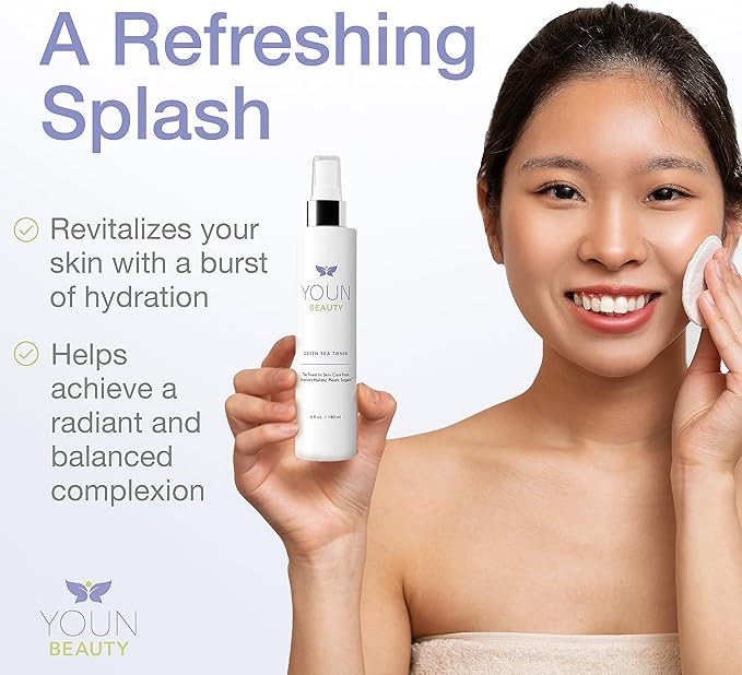 YOUN Beauty Green Tea Toner Face Mist Spray, 180 ML – Alcohol-Free, pH-Balancing & Hydrating Toner with Green Tea and Chamomile Extracts by Dr. Anthony Youn