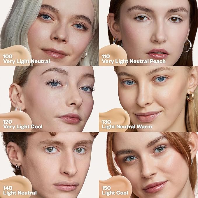 Kosas Revealer Skin-Improving Foundation with SPF 25 Protection - Hydrate, Brighten, Soothe, Plump, Protect Skin - Smoothing Texture, Natural Finish and Clean Formula - Very Light Neutral 100