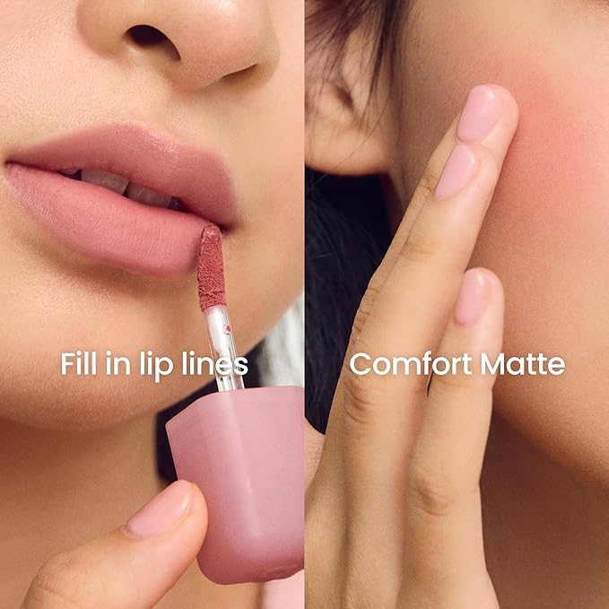 COLORGRAM NUDE BLUR TINT 12 BLOODY PLUM | Soft Velvet Matte Liquid Lipstick & Cheek Tint | Lightweight Blurring Tint for a Smooth & Airbrushed Finish | Long-Lasting & Non-Sticky Formula