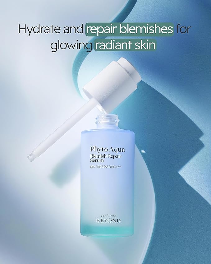BEYOND Phyto Aqua Repair Face Serum (1.4fl oz) - Vegan Formula Korean Skin Care for Clear & Moisturized Skin, Hyaluronic Acid, Niacinamide