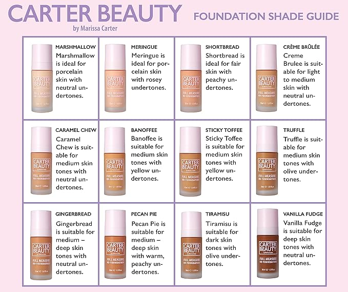Carter Beauty By Marissa Carter Half Measure Dewy Foundation - Water-Based, Light-To-Medium Sheer Finish - Vegan And Cruelty Free, Paraben And Sulfate Free - Vanilla Fudge - 1.01 OZ
