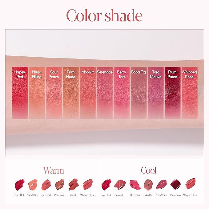 Espoir Couture Lip Tint Fitting Blur #11 Whipped Rose 0.14oz | Soft and Creamy Color for Blurry Lip Look | Smudge-Proof Fixing Lip Stain | Lightweight and Comfortable Matte Finish