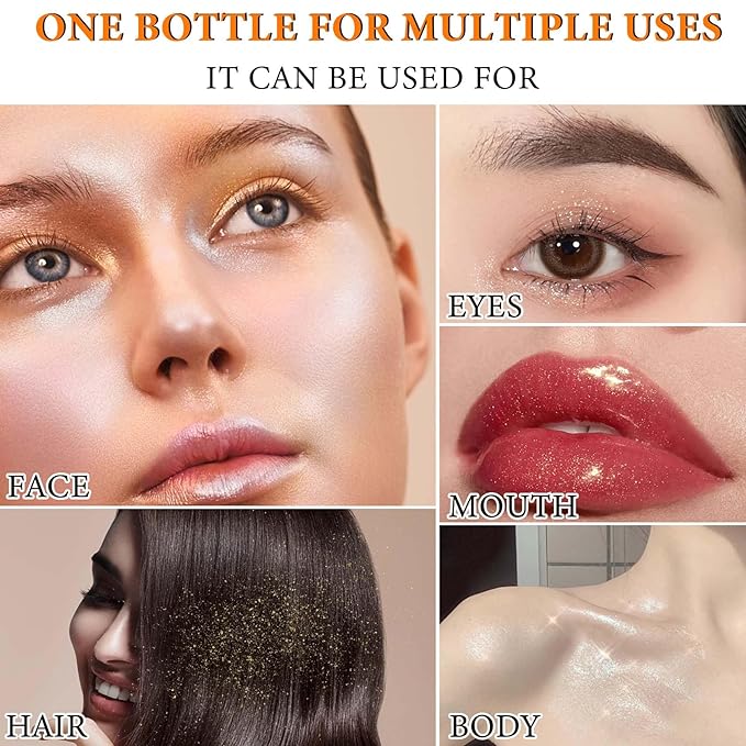 3 Pcs Polvo De Hadas,Fairy Hightlighter Stick Face Blusher Patting Polvo De Hadas Powder Highlighter Makeup,Natural Body Brightens Three-dimensional Body Glitter Stick