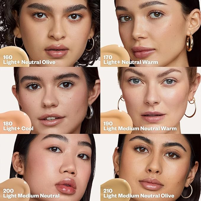 Kosas Revealer Skin-Improving Foundation with SPF 25 Protection - Hydrate, Brighten, Soothe, Plump, Protect Skin - Smoothing Texture, Natural Finish and Clean Formula - Light+ Cool 180