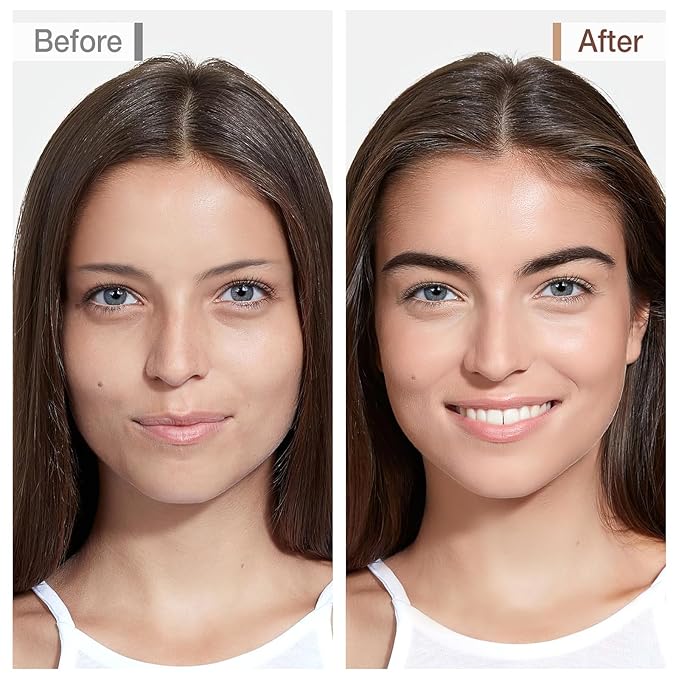 Boobeen 2-Color Eyebrow Palette, Brow Powder Makeup for Sculpting and Defining Brow, Eye Contour Kit with Brush Applicator