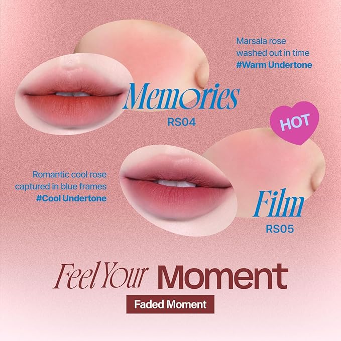 Lip&Cheek Blurry Pudding Pot | Faded Moment - Memories | Makeup Blush, Buildable Lightweight, Multi-Use Soft Matte Finish | 5g