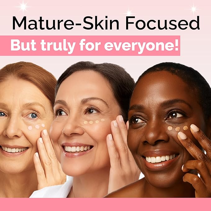 Elizabeth Mott Thank Me Later Under Eye Brightener & Primer – Hydrating Color Corrector for Dark Circles – Lightweight Concealer Base for Mature Skin, Light Shade 5ml