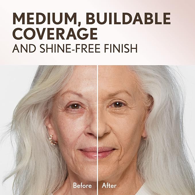 Covergirl Clean Invisible Pressed Powder, Lightweight, Breathable, Vegan Formula, Light Beige 133, 0.38oz