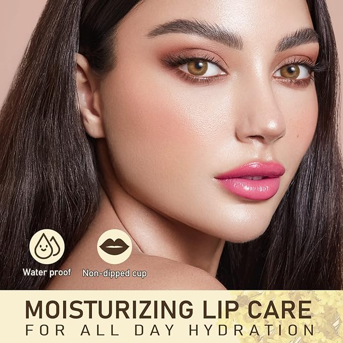 Flower Lip Balm - Color Changing Lipstick Jelly Lip Stain for Perfect Pink Shade, Unique pH Lip Balm for Your Lips, Clean & Vegan Flower Balm (Yellow Flower)