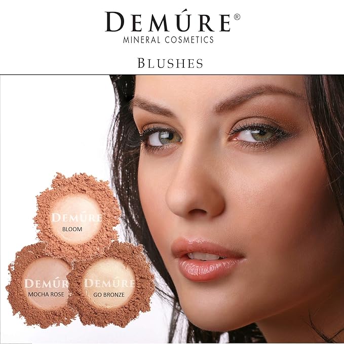 Demure's Bloom Natural Blush Powder - Loose, Professional, Cruelty Free