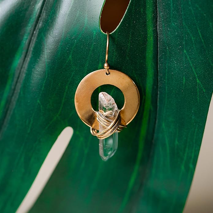 AYANA Healing Crystal Earrings for Women - Handmade Drop Earrings with Ethically Sourced Authentic Gemstones | Birthstone Jewelry for Women Trendy