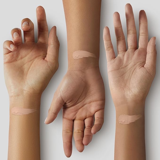 Almay Clear Complexion Acne Foundation Makeup with Salicylic Acid - Lightweight, Medium Coverage, Hypoallergenic, Fragrance-Free, for Sensitive Skin, 500 Fresh Beige, 1 fl oz.