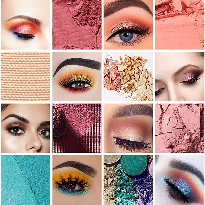 120 Nude Eyeshadow Palette, Beauty Makeup Palette Multicolor Combinable Highly Pigmented Warm Color Cosmetic Sweatproof Matte Pearl Shimmer Makeup Shadow Palette Professional for Women #4