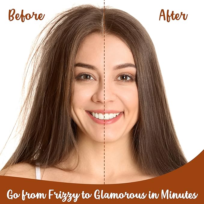 HerStyler Evolution Argan Oil Serum - Vitamin E Nourishing Treatment to Soften Dry Hair, For Hair Straightening With Aloe Vera (2 Pack)