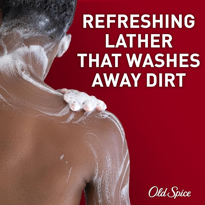 Old Spice Body Wash for Men, 24/7 Shower Fresh with Lasting Scent, Red Collection, Swagger with Cedarwood Scent, 24 fl oz (Pack of 2)