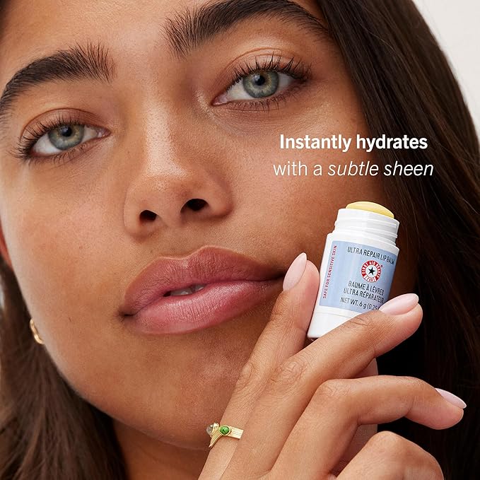 First Aid Beauty Ultra Repair Lip Balm – Instantly Hydrates to Leave Lips Soft, Supple + Plump – Concentrated Formula of Botanical Oils, Butters + Waxes – Three Pack, 3 * 0.25 oz