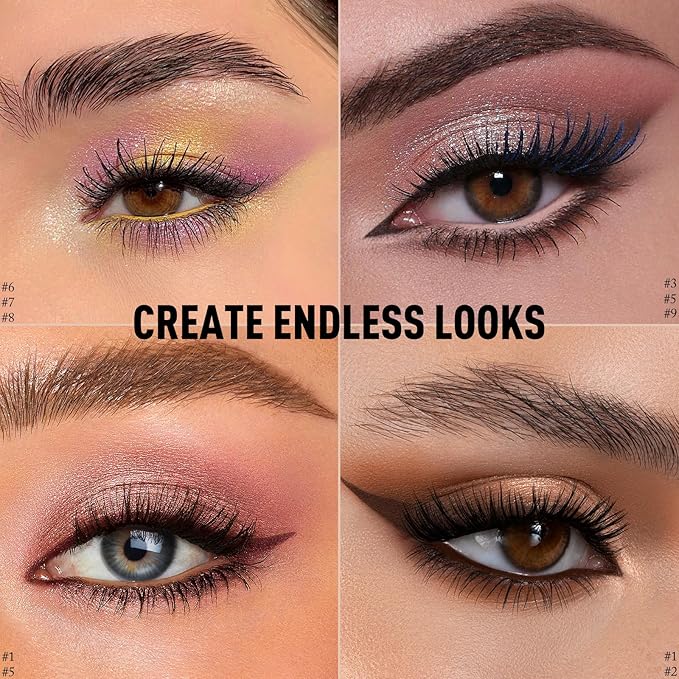 Eyeshadow Stick Waterproof Cream Eye Brighten Shadow Pencil Long-Lasting Crease-Proof Shimmer Glitter Eyeshadow Crayon Smooth High Pigmented Highlighter Neutral Eye Shadow Liner Makeup, 8 FANCY