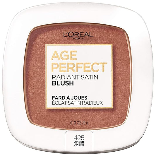 L'Oreal Paris Age Perfect Radiant Satin Blush with Camellia Oil, Amber