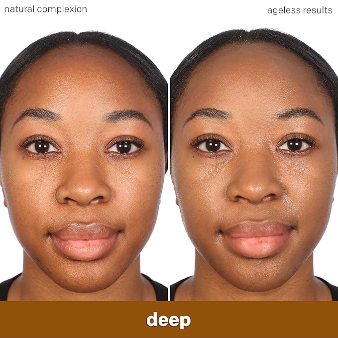 Almay Anti-Aging Foundation, Smart Shade Face Makeup with Hyaluronic Acid, Niacinamide, Vitamin C & E, Hypoallergenic-Fragrance Free, 800 Deep, 1 Fl Oz (Pack of 1)