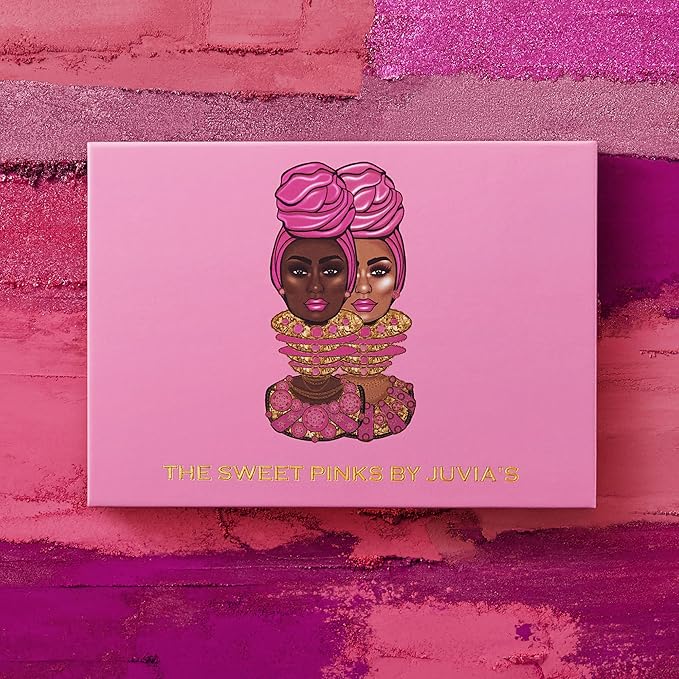 Juvia's Place Palette The Sweet Pinks - Deep Fuchsia, Soft & Sweet Pink, Shades of 6, Pressed Pigments Palette, Professional Makeup, Pigmented Pan Palette, Makeup Palette for Color & Shine