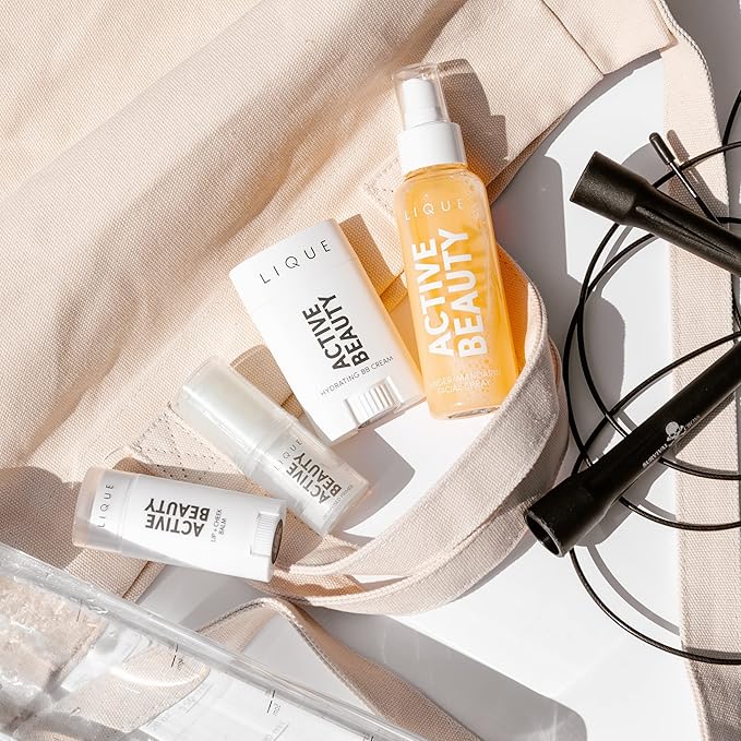 LIQUE Active Don't Sweat It Light-Coverage BB Cream Stick, Revitalize & Brighten Skin While Smoothing Fine Lines & Reducing Redness, Dewy Finish, Vegan Formula, Rich, 0.71 Oz.