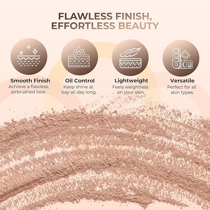 (1 Ounce Bag) BEIGE Foundation Powder Refill By Sweet Face Minerals, Lightweight Mineral Loose Makeup Powder with SPF 20, Full Coverage Flawless Finish, Talc-free, Cruelty-Free, Refillable Pouch