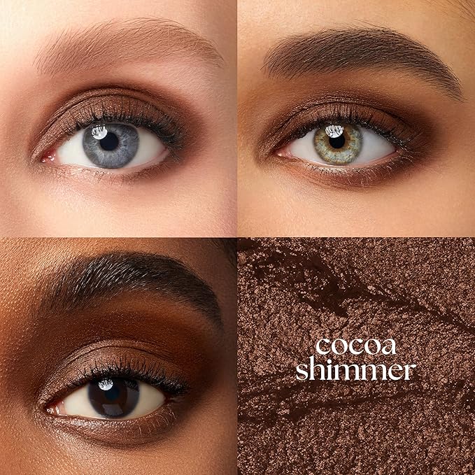 Julep Eyeshadow 101 Cream-to-Powder Waterproof Shadow Stick – Cocoa Shimmer – Long-Lasting, Crease-Proof, Chocolate Brown Shimmer Cream Eyeshadow with Built-in Smudger