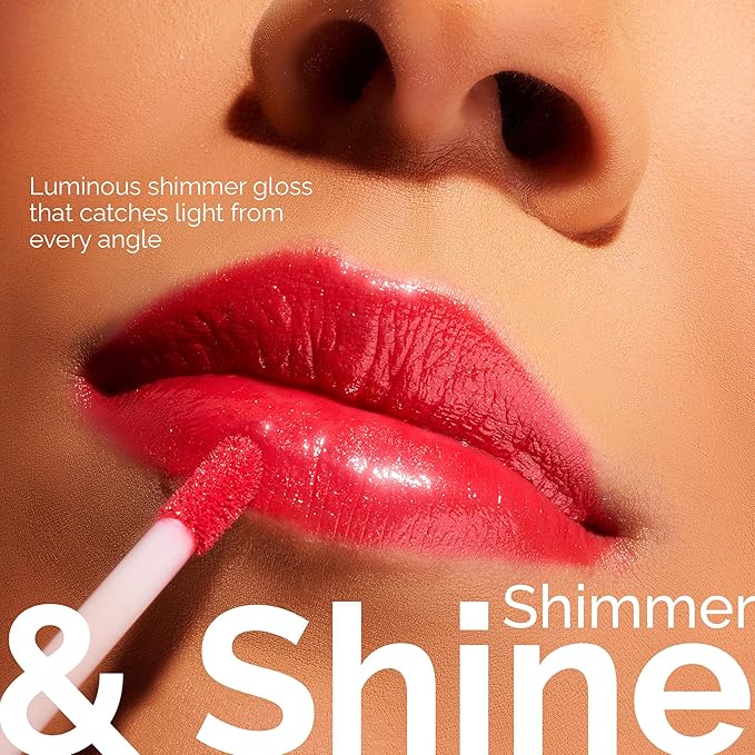 LuxeLip™ Matte Lipstick, Hydrating Non-Sticky Lip Gloss for Luminous Shine & Moisturized Lips, Lightweight, Long-Lasting Glossy Finish, Cruelty-Free Lip Makeup for Women (Chili Flake, 8ml)