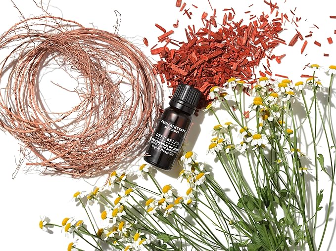 Aromatherapy Associates Deep Relax Pure Essential Oil Blend. Premium Undiluted Blend. Hand-Crafted with Vetivert, Chamomile and Sandalwood (0.33 fl oz)