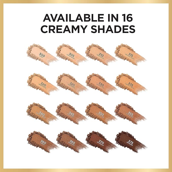 L'Oreal Paris Age Perfect Creamy Powder Foundation Compact, 375 Espresso, 0.31 Ounce