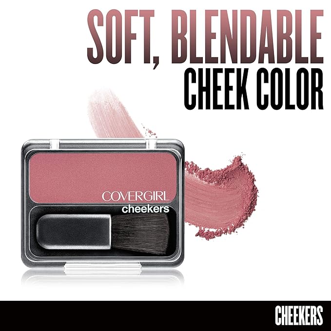 COVERGIRL - Cheekers Blush, Soft, blendable, lightweight formula, easy & natural look, 100% Cruelty-Free