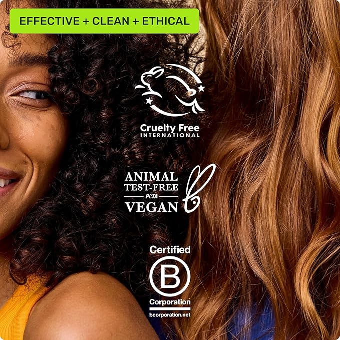 Ethique Everyday Shampoo Bar for soft, shiny hair with Vitamin C - Plastic-Free, Cruelty-Free, Vegan, 3.88 oz - Formerly Pinkalicious