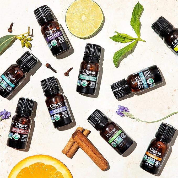 Cliganic Organic Cinnamon Leaf Essential Oil, 100% Pure Natural for Aromatherapy | Non-GMO Verified (Packaging May Vary)